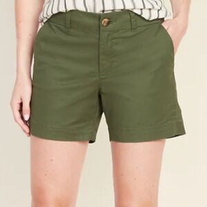 Mid-Rise Everyday Twill Shorts For Women - 5 inch inseam NWT: old navy